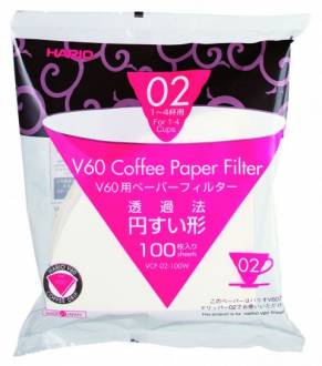Hario Paper Filter 02 - 100 pcs.