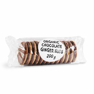 Organic Ginger Nuts m/chokolade