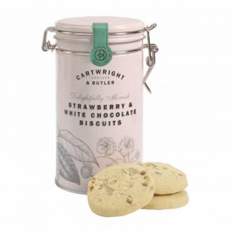 C&B Tin w Strawberry & White Chocolate - 200g