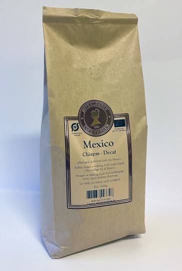 Decaf Mexico Chiapas kaffe 1000g, økologisk