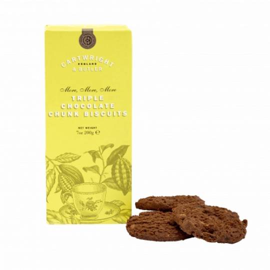 C&B Triple Choc Chunk Biscuits - 200g